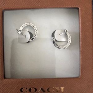 Coach Pave Hugger Earrings